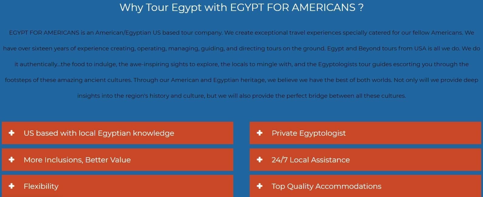 Why tour Egypt for Americans