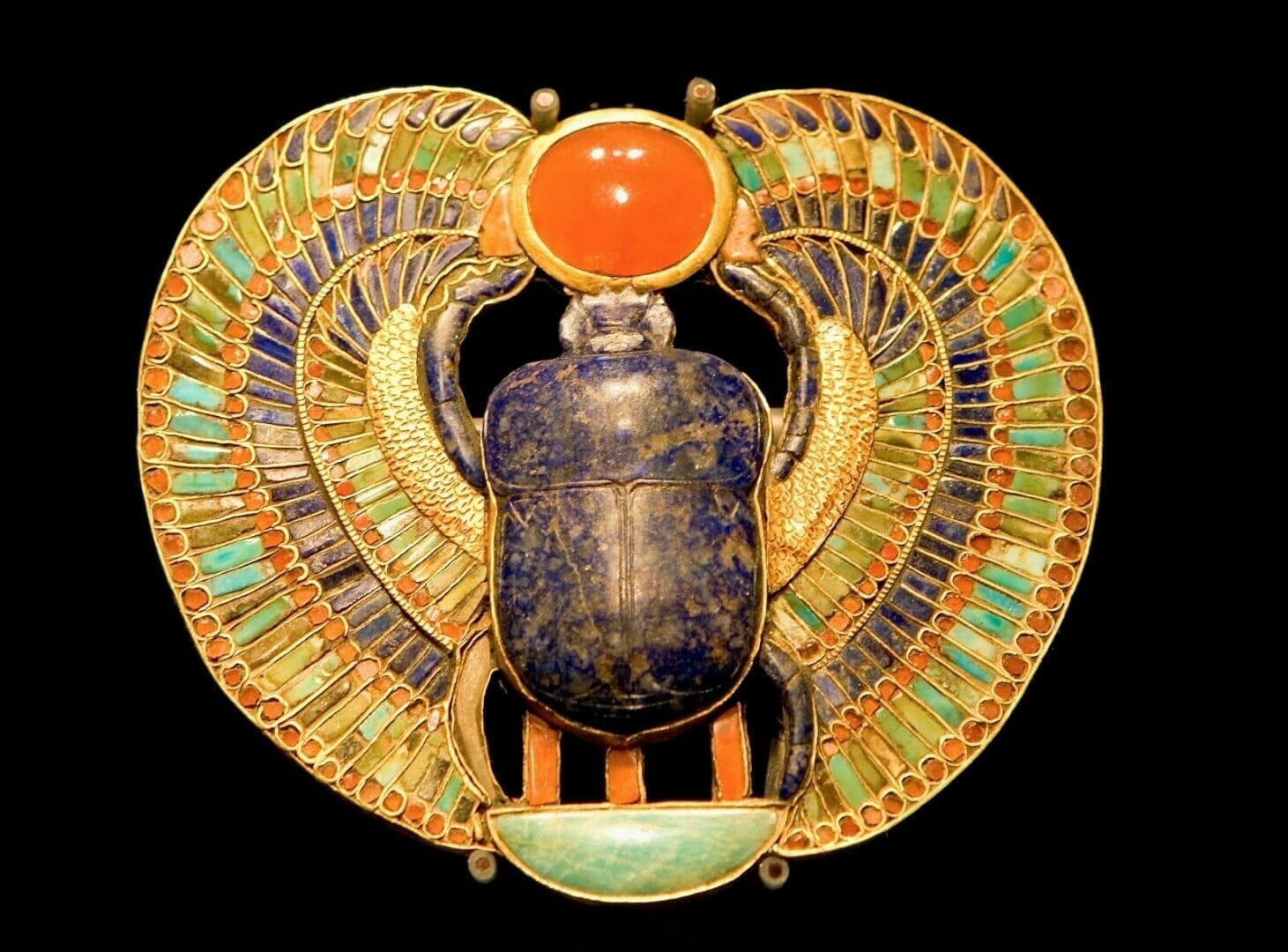 Gold Scarab in Ancient Egypt