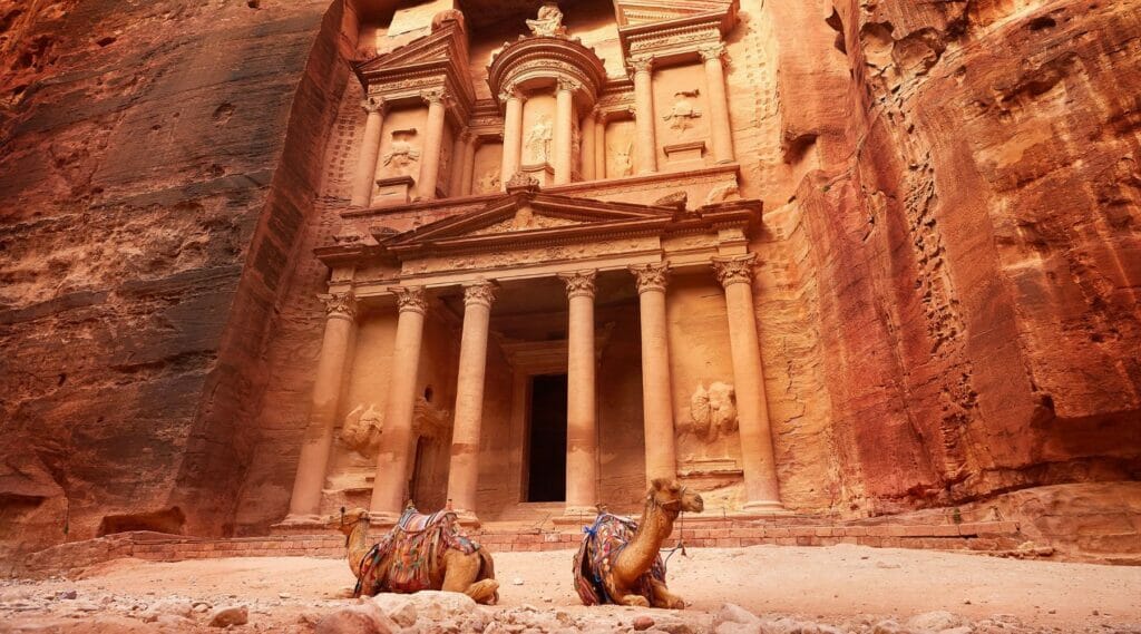 The Treasury of Little Petra in Jordan