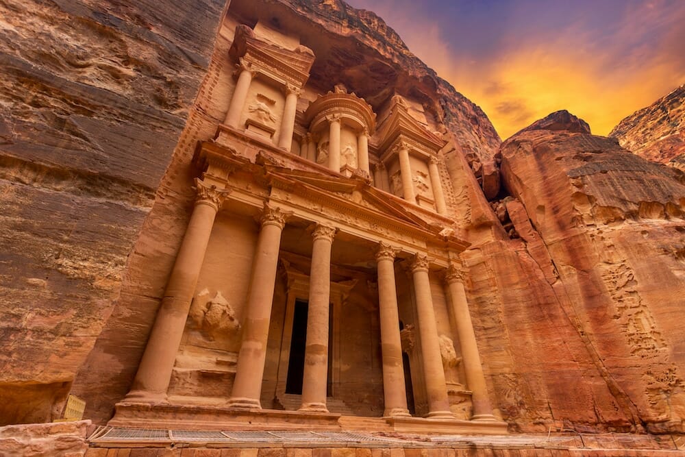 The Treasury of Little Petra in Jordan