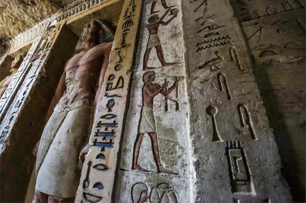 The Newest Discovery in Egypt- 4,400 years old untouched high priest tomb in Saqqara, Egypt