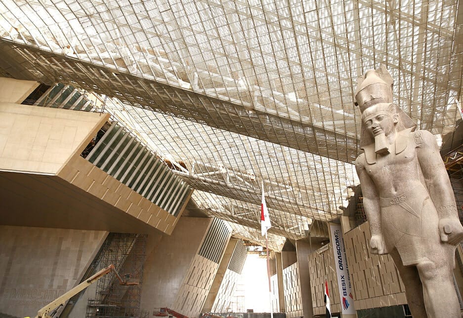 Ramses Statue Grand New Egypt Museum 