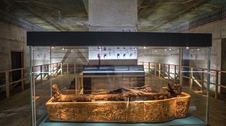 Mummies display in National Museum