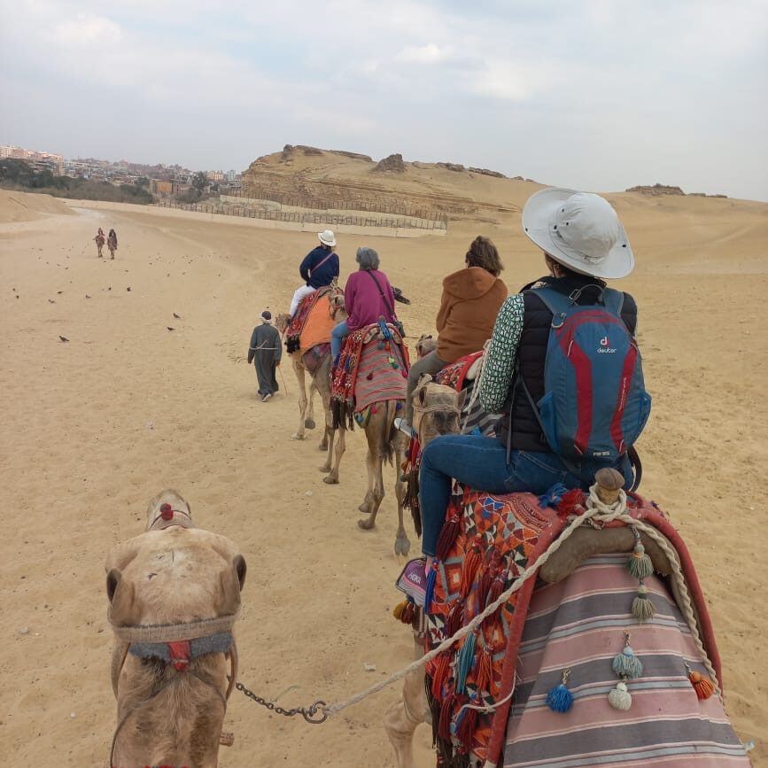 Camel ride at the pyramids solo female travelers with EGYPT FOR AMERICANS