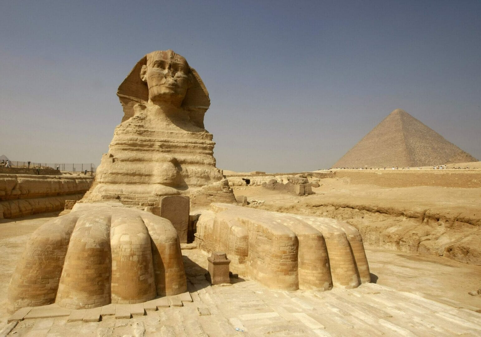 The Sphinx of Giza and the Pyramid of Giza in Egypt