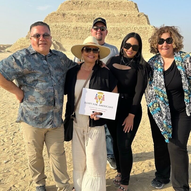 Rolla family and friends in Egypt with EGYPT FOR AMERICANS