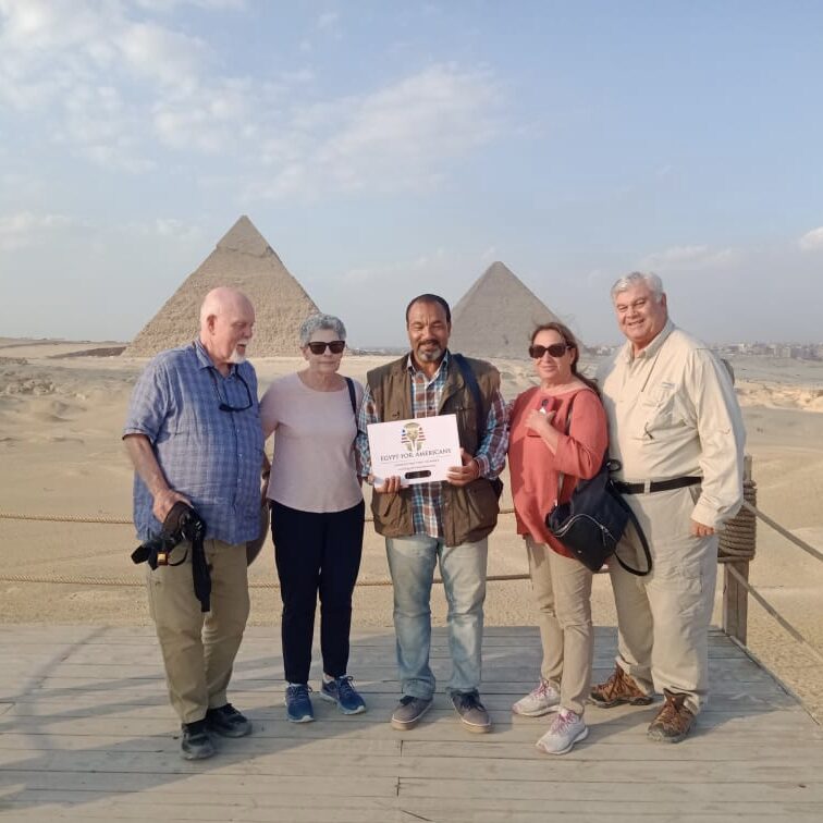 Stephanie family and friends in Egypt with EGYPT FOR AMERICANS